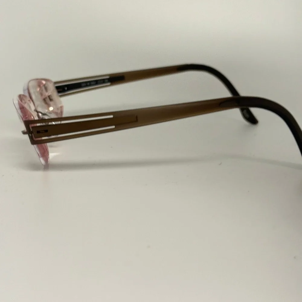 Silhouette 5231 40 6054 Rimless Eyeglasses Brown‎ Made in Austria 17 140 Eyewear